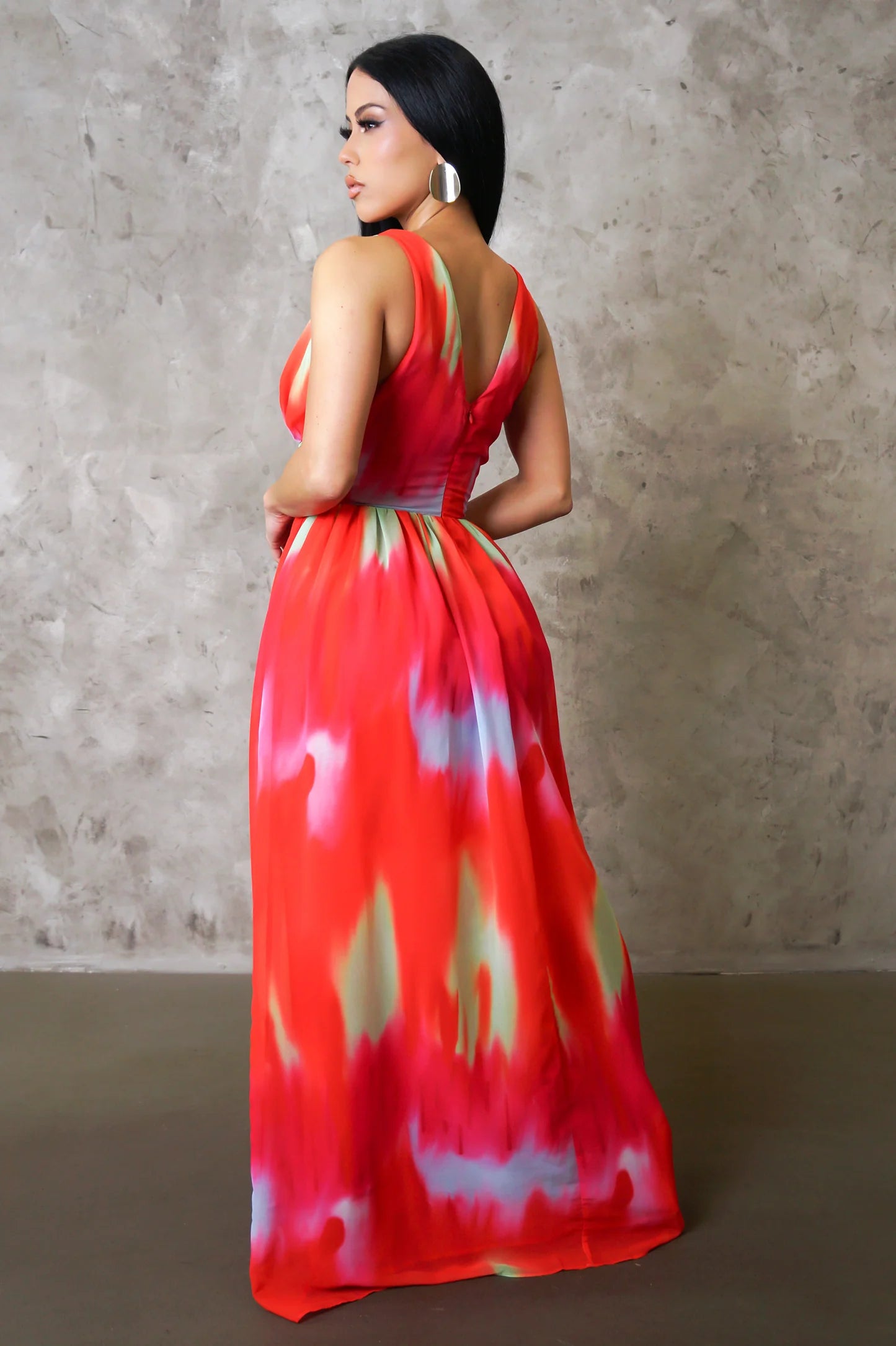 A Tropical Vibe Maxi Dress