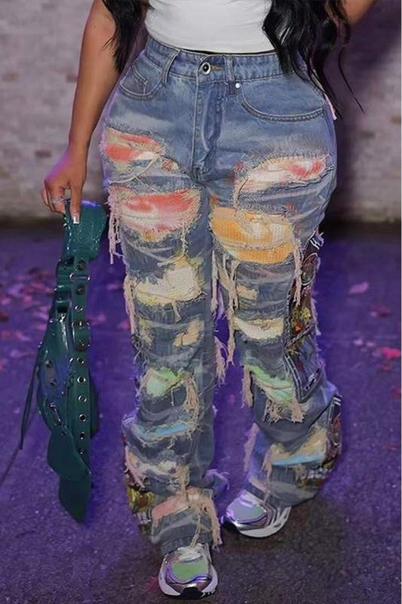 Rainbow Burst Jeans